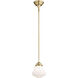 Huntley LED 6.25 inch Natural Brass Mini Pendant Ceiling Light