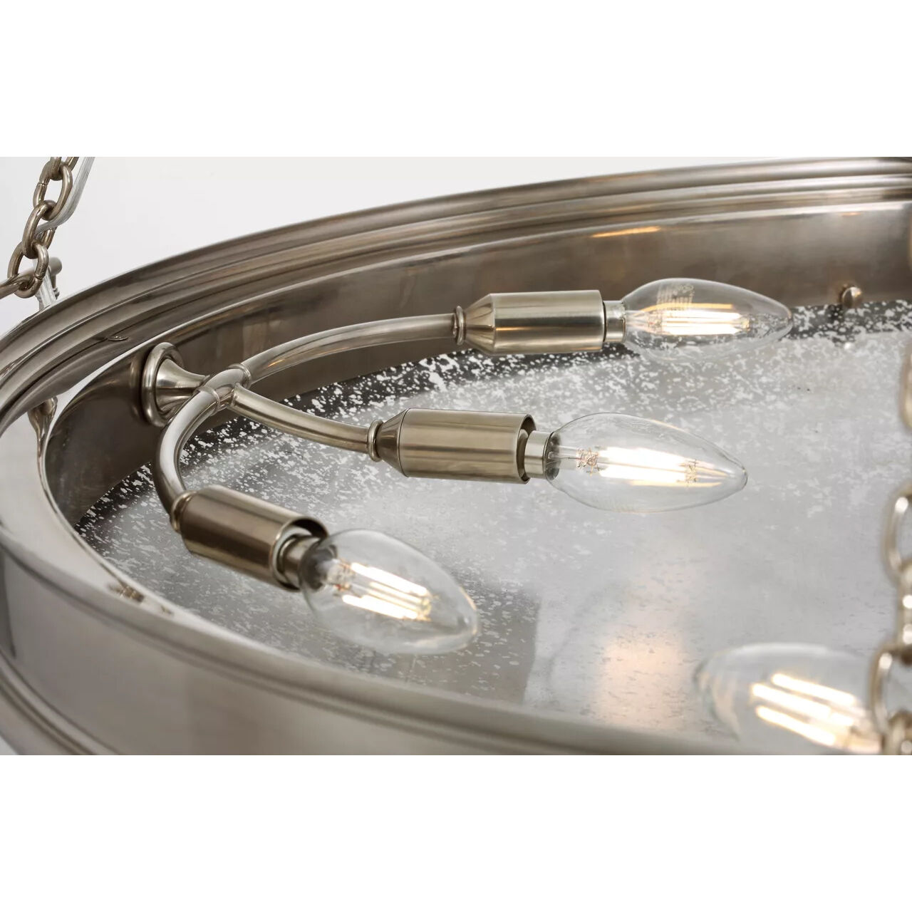 Marie Flanigan Quinn LED 34.75 inch Pewter Chandelier Ceiling Light