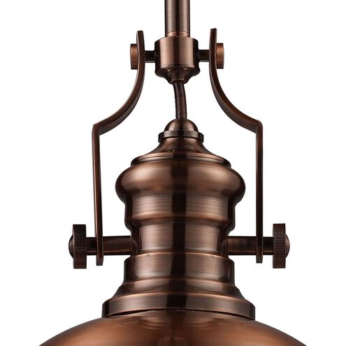 Chadwick 1 Light 13 inch Antique Copper Pendant Ceiling Light in Incandescent