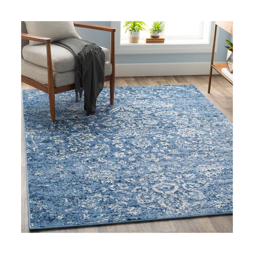 Bahar 35 X 24 inch Bright Blue/Navy/Beige/Taupe Rugs, Rectangle