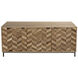 Herringbone 76.5 X 20 inch Matte Black Sideboard