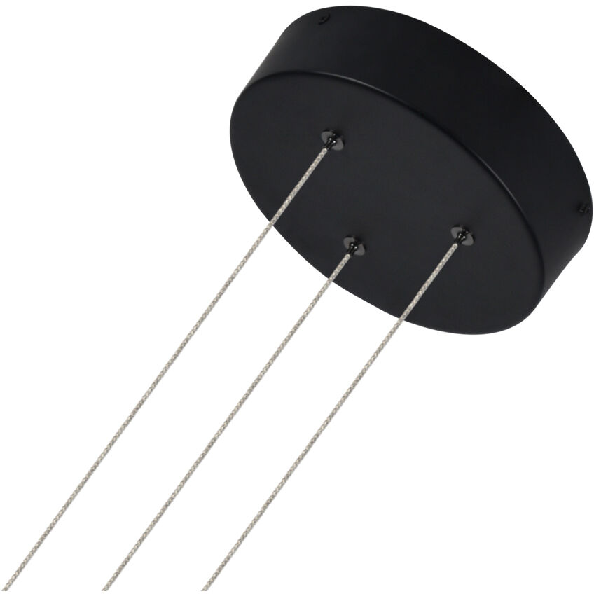 Salm 24 inch Black Pendant/Chandelier Ceiling Light