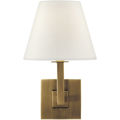 Studio VC Architectural Wall 1 Light 7 inch Hand-Rubbed Antique Brass Wall Sconce Wall Light in Linen