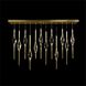 Sprezzatura 12 Light 66 inch Honey Brass Horizontal Chandelier Ceiling Light