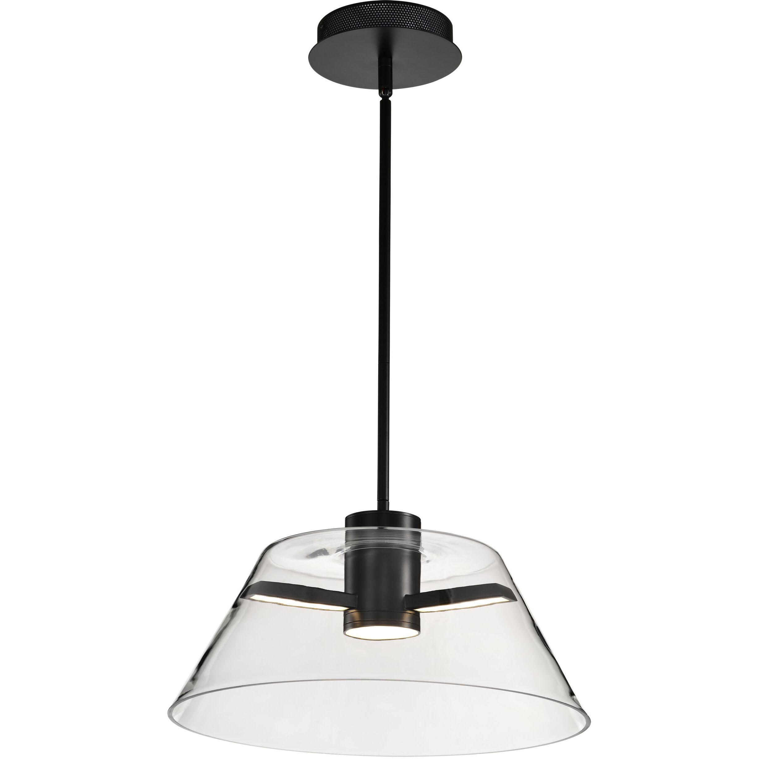 Edmond LED 17 inch Matte Black Pendant Ceiling Light