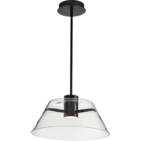 Edmond LED 17 inch Matte Black Pendant Ceiling Light