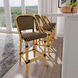 Designer'S Edge Lila Dark Brown Rattan 41 inch Chocolate Rattan Barstool
