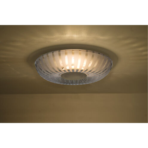 Spira 1 Light 10 inch Satin Nickel Flush Mount Ceiling Light