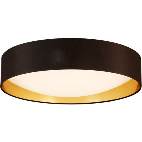 Orme LED 19.88 inch Black/Gold Flush Mount Ceiling Light