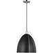 Sean Lavin Norman 1 Light 13.38 inch Chrome Pendant Ceiling Light