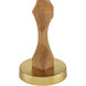 Sunbird 32.75 inch 150 watt Natural and Brass Table Lamp Portable Light