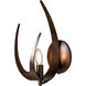 Caribou 1 Light 7.8 inch Bronze Wall Sconce Wall Light