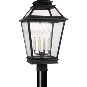 C&M by Chapman & Myers Falmouth 4 Light 21.63 inch Dark Weathered Zinc Outdoor Post Lantern