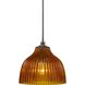 Signature 1 Light 7 inch Brushed Steel Pendant Set Ceiling Light