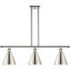 Ballston Cone LED 36 inch Polished Nickel Island Light Ceiling Light