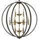 Euclid LED 36 inch Spanish Bronze with Heirloom Brass Indoor Foyer Light Ceiling Light