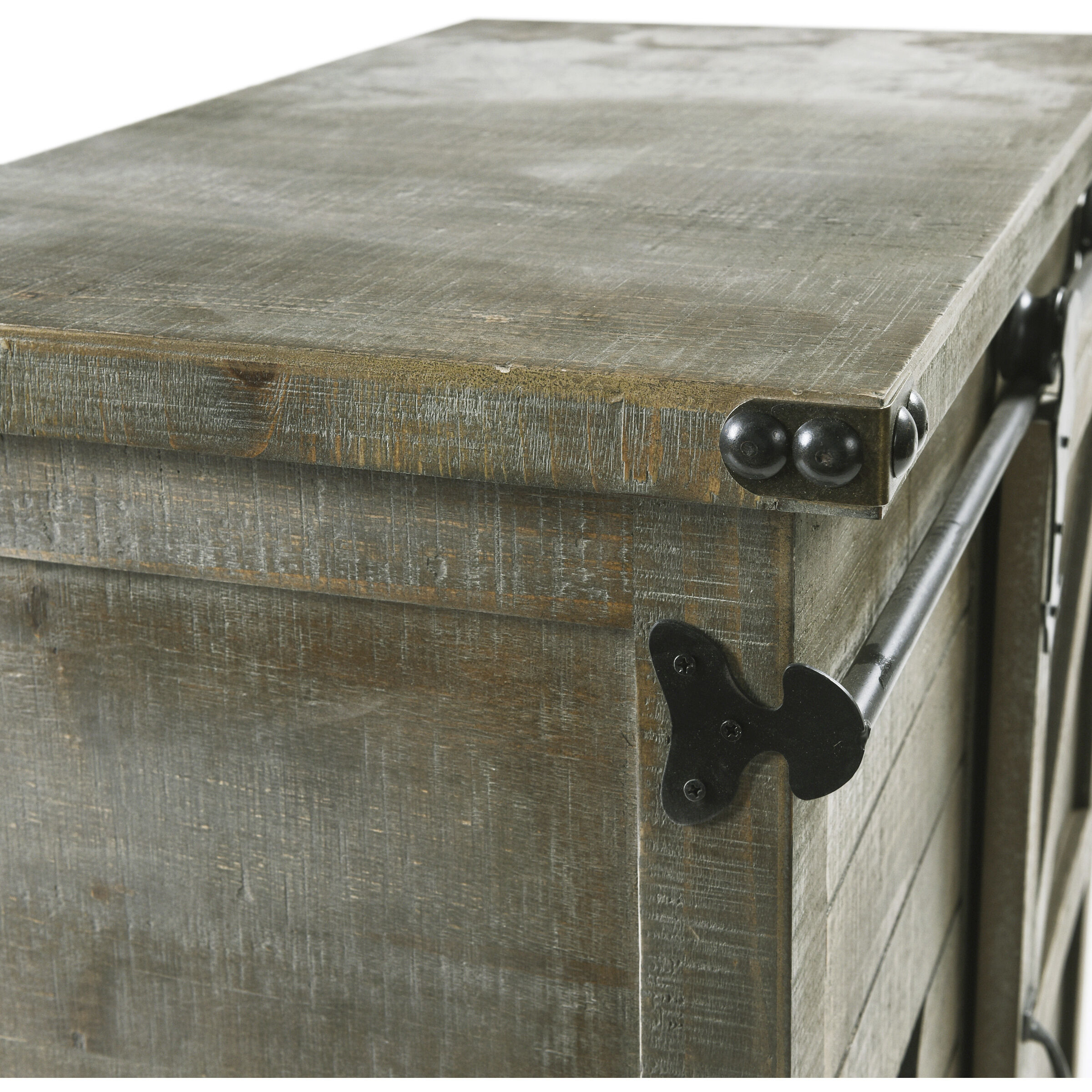 Presley Driftwood Grey Cabinet