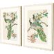 Animals Collection Rubbed Ivory Wood Shadow Box Style With Destressed Edges Framed Art
