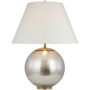 AERIN Morton 31 inch 15.00 watt Burnished Silver Leaf Table Lamp Portable Light, Large