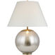 AERIN Morton 30.5 inch 15 watt Burnished Silver Leaf Table Lamp Portable Light, Large