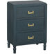 Samantha 25 X 17.75 inch Antique Navy and Antique Gold Nightstand