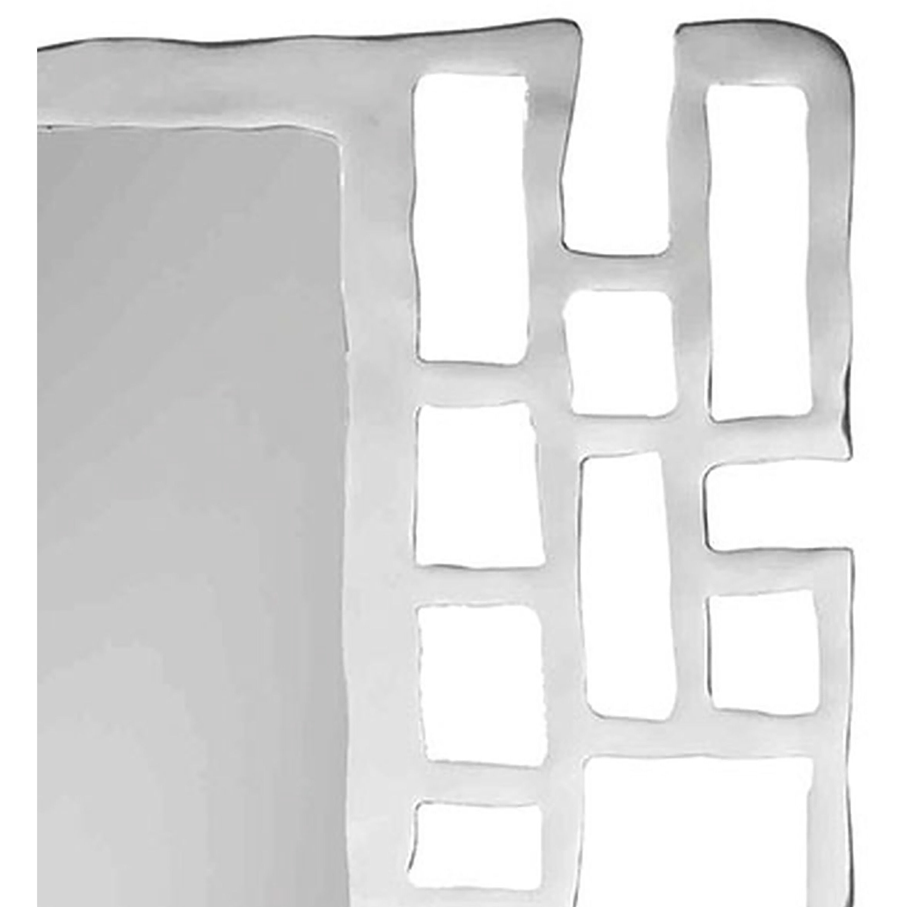 Camryn 38 X 31 inch Silver with Mirror Wall Mirror