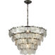Airesse 9 Light 25 inch Brushed Slate Chandelier Ceiling Light
