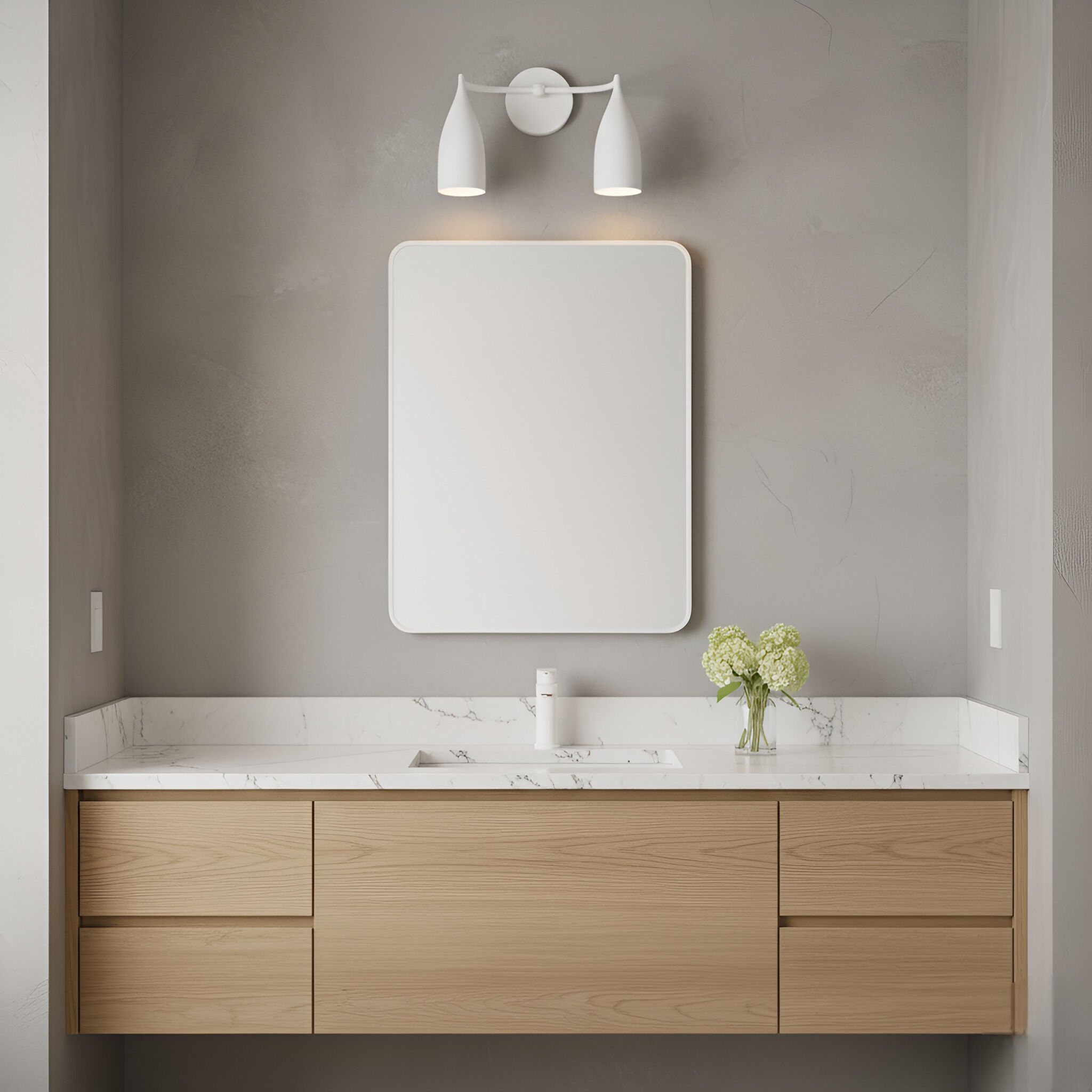 Maya 2 Light 14.75 inch Bathroom Vanity Light