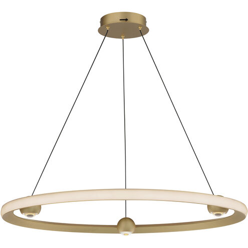 Nodes LED 32 inch Gold Ring Pendant Ceiling Light