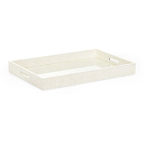 Jamie Merida White Lacquer/Clear Tray