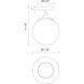 Alora Mood Nouveau 1 Light 7.88 inch Matte Black Flush Mount Ceiling Light