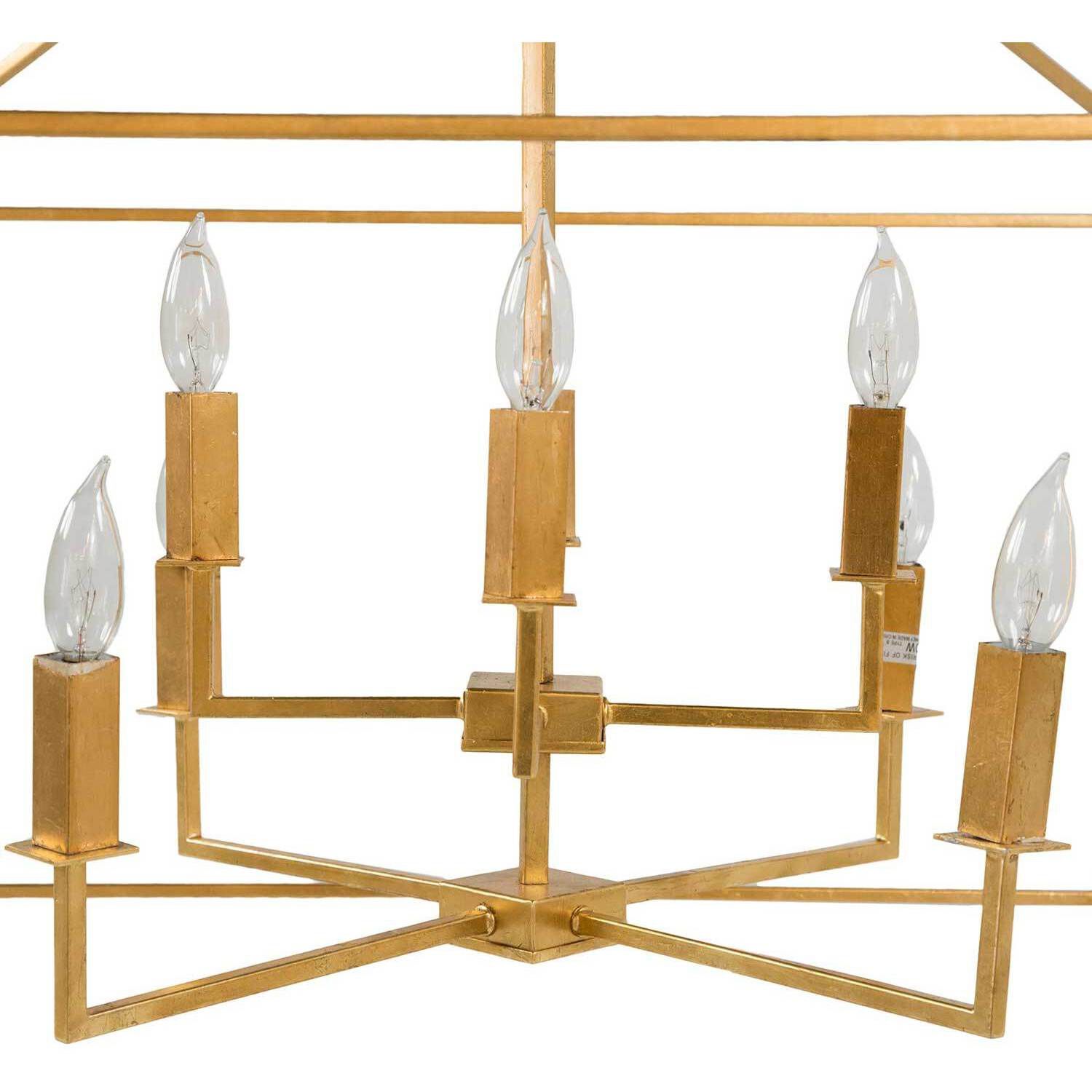 Adler 8 Light 32.5 inch Vintage Gold Chandelier Ceiling Light