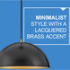Lou LED 14 inch Black Pendant Ceiling Light