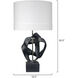 Intertwined 31 inch 150.00 watt Black Polyresin Table Lamp Portable Light
