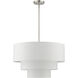 Carrington 4 Light 23 inch Brushed Nickel Pendant Chandelier Ceiling Light