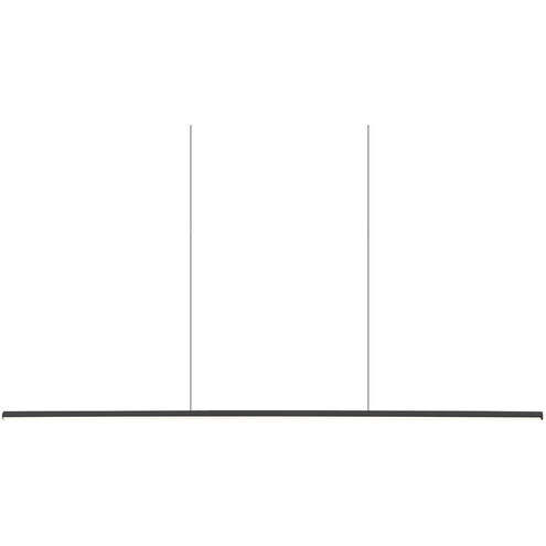 Chute Linear Pendant Ceiling Light in Black