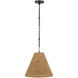 Thomas O'Brien Goodman 1 Light 15 inch Bronze Hanging Shade Ceiling Light in Toast, Small
