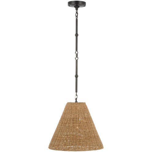 Thomas O'Brien Goodman 1 Light 15 inch Bronze Hanging Shade Ceiling Light in Toast, Small