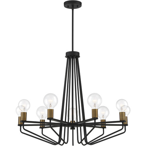 Ravella 9 Light 30 inch Black Chandelier Ceiling Light