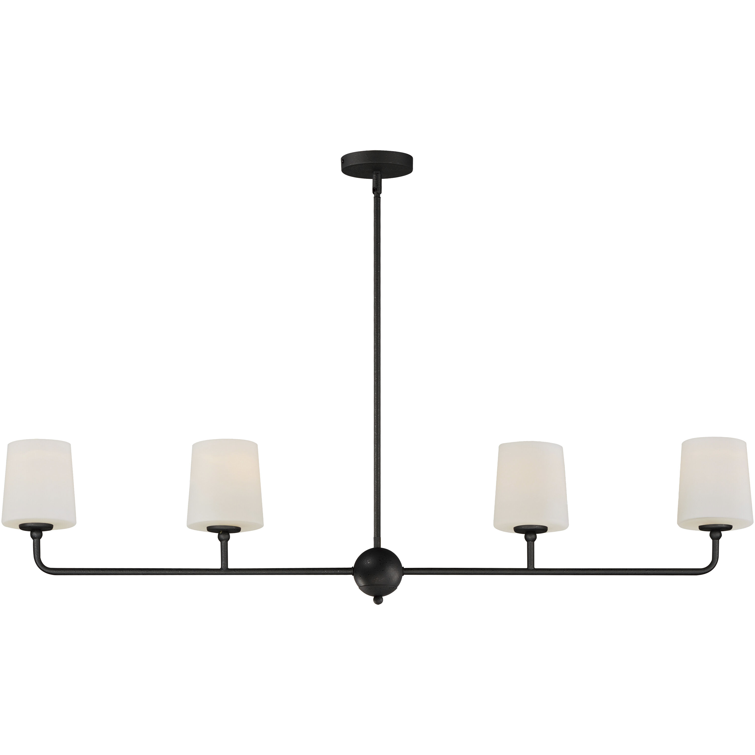 Bristol 4 Light 48 inch Anthracite Linear Pendant Ceiling Light