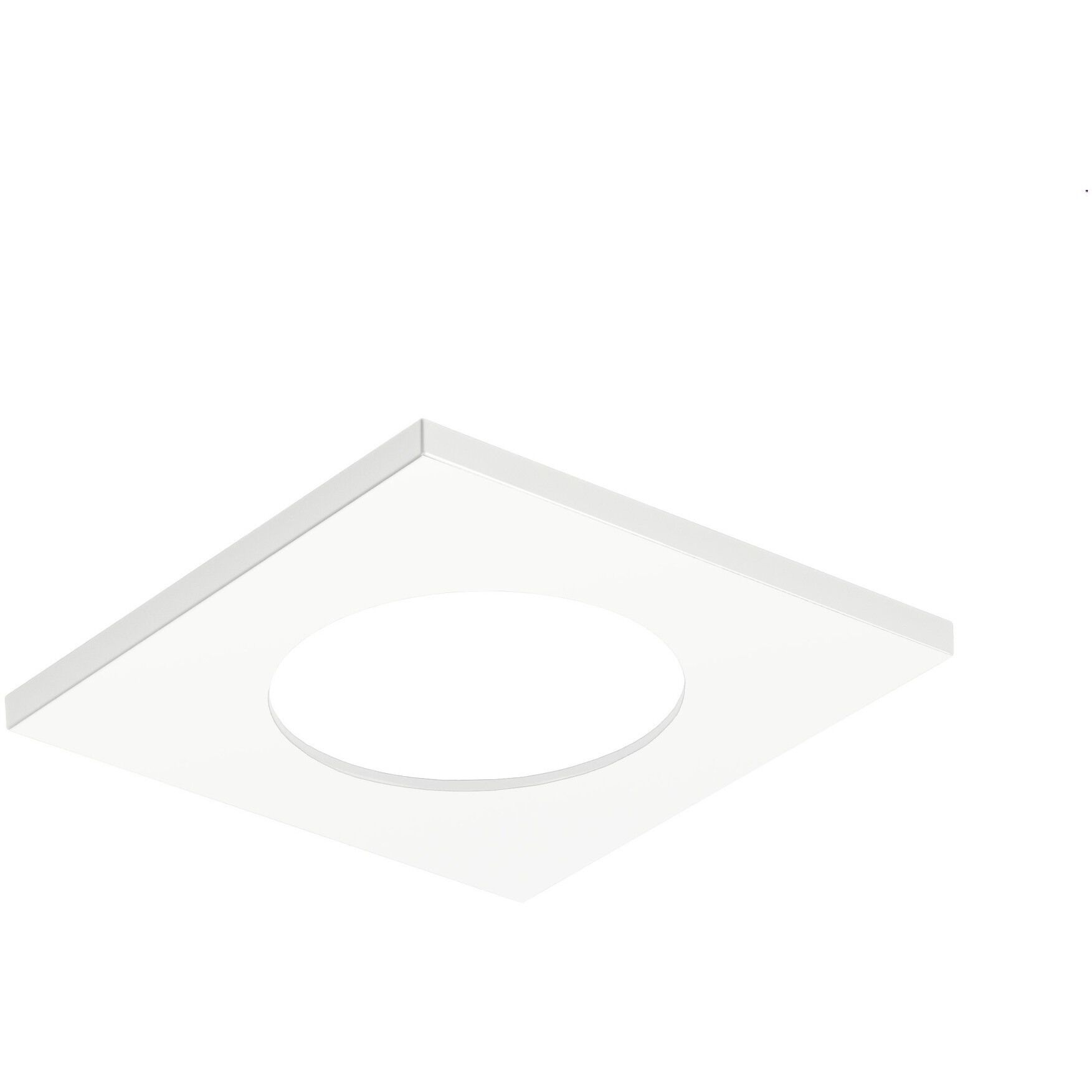 Miniature White Downlight Trim, Square
