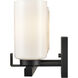 Dressler 3 Light 22 inch Matte Black Vanity Light Wall Light