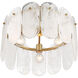 Oldmill 3 Light 18.25 inch Legacy Brass Semi Flush Ceiling Light