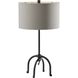 Silos 26 inch 100.00 watt Black Table Lamp Portable Light