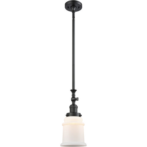 Franklin Restoration Canton LED 6.5 inch Matte Black Mini Pendant Ceiling Light in Matte White, Franklin Restoration