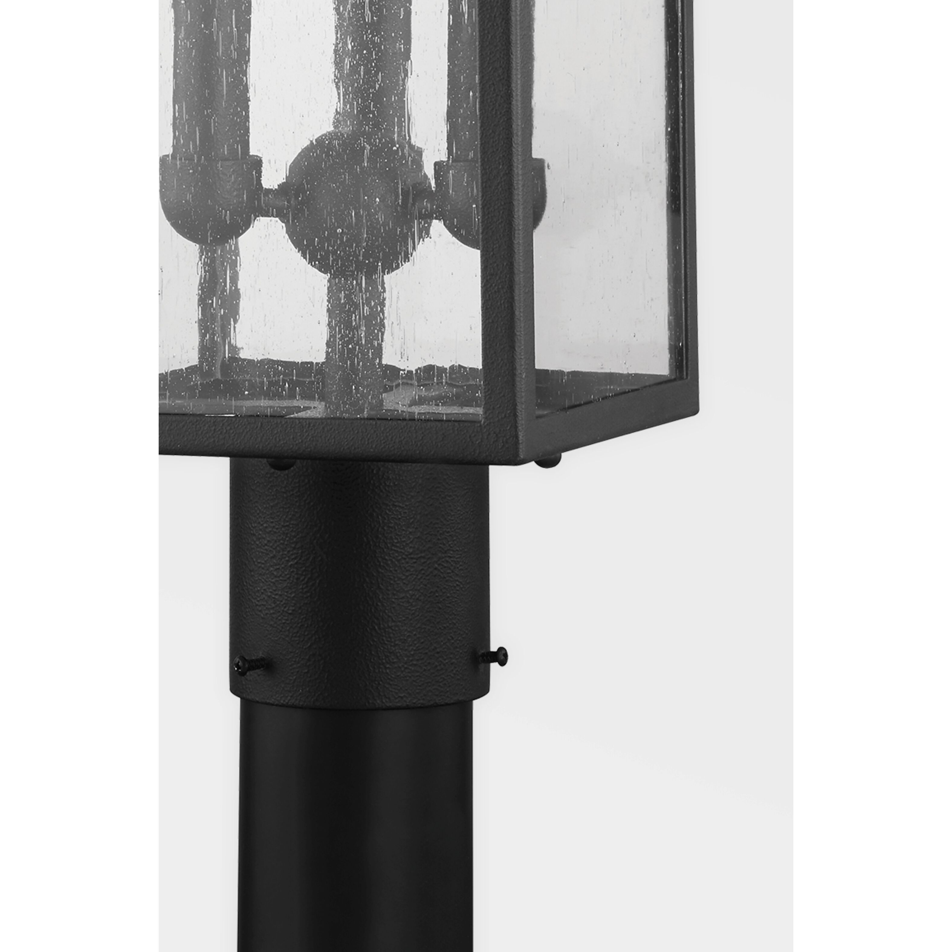 Caiden 3 Light 22 inch Forged Iron Post