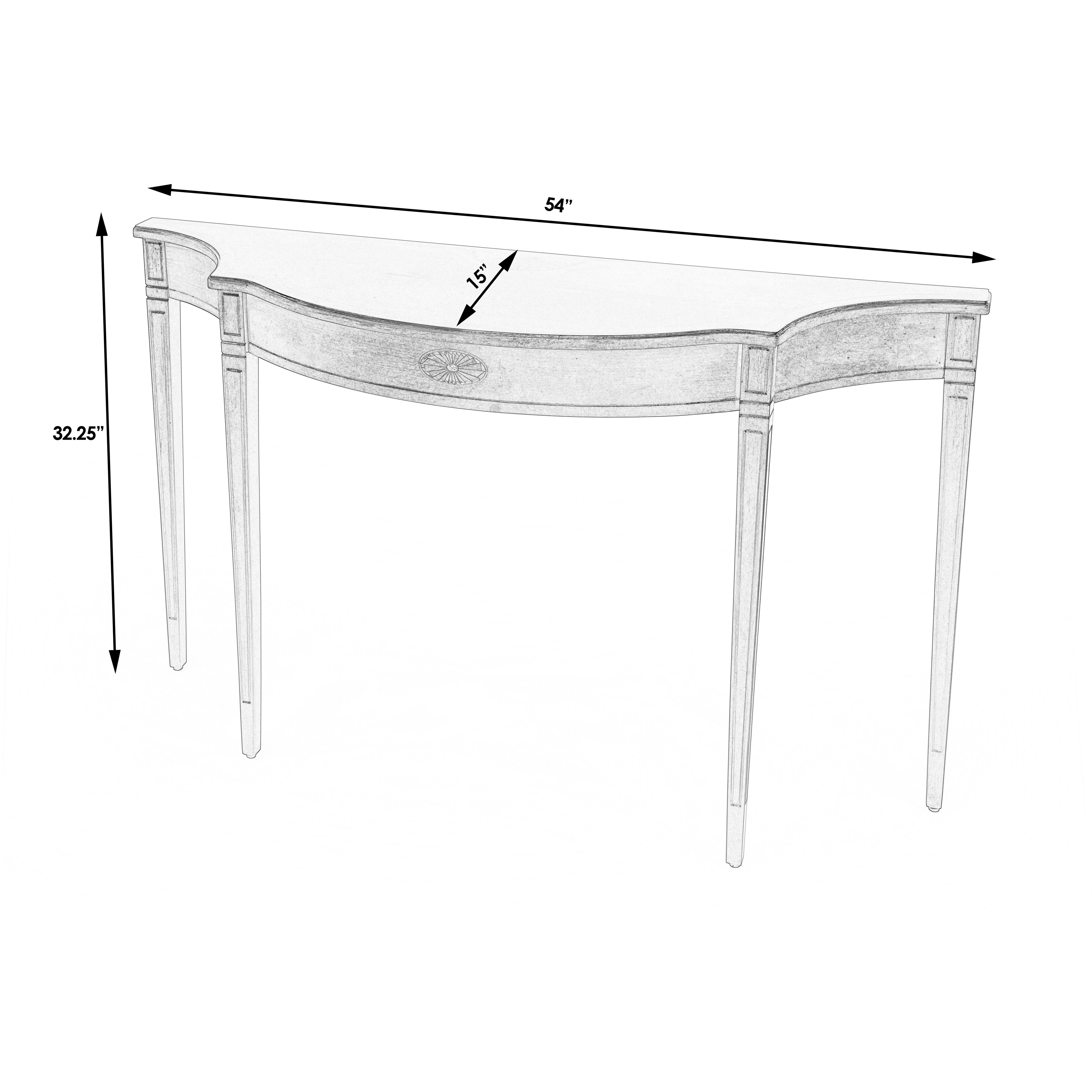 Chester 54" Console Table in Medium Brown