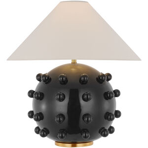 Kelly Wearstler Linden 23 inch 15.00 watt Black Orb Table Lamp Portable Light, Medium