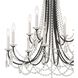Karrington 12 Light 30 inch Matte Black Chandelier Ceiling Light