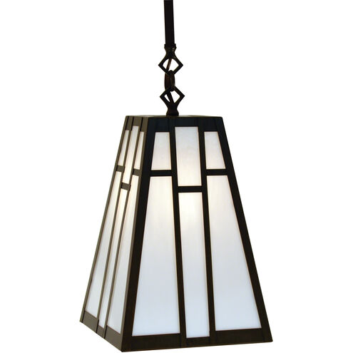 Asheville 1 Light 12 inch Satin Black Pendant Ceiling Light in White Opalescent